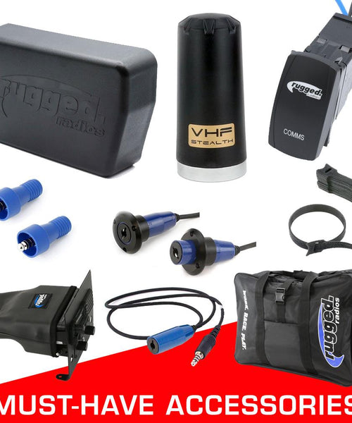 ALPHA ACCESSORY KIT FOR UTV/SXS - WITH INTERCOM EXTENSION CABLES (FOR HEADSETS)