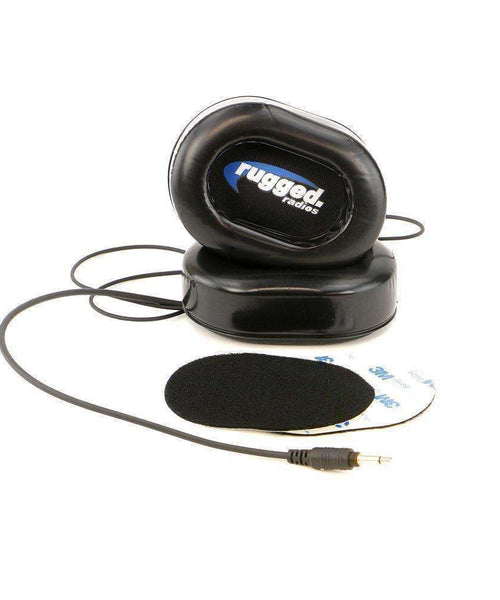 ALPHA AUDIO SPEAKER GEL EAR PODS WITH VELCRO MOUNTING & MONO 3.5MM CORD