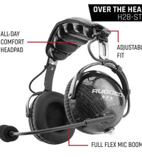 ALPHABASS CARBON FIBER HEADSET FOR STEREO AND OFFROAD INTERCOS (BTH) BEHIND THE HEAD