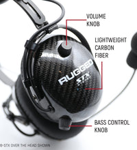 ALPHABASS CARBON FIBER HEADSET FOR STEREO AND OFFROAD INTERCOMS (OTH) OVER THE HEAD