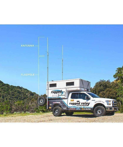 BASE CAMP - GMR45 POWERHOUSE MOBILE RADIO WITH FIBERGLASS ANTENNA KIT