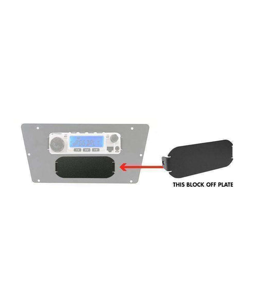 BLOCK OFF PLATE FOR INTERCOM MOUNTS