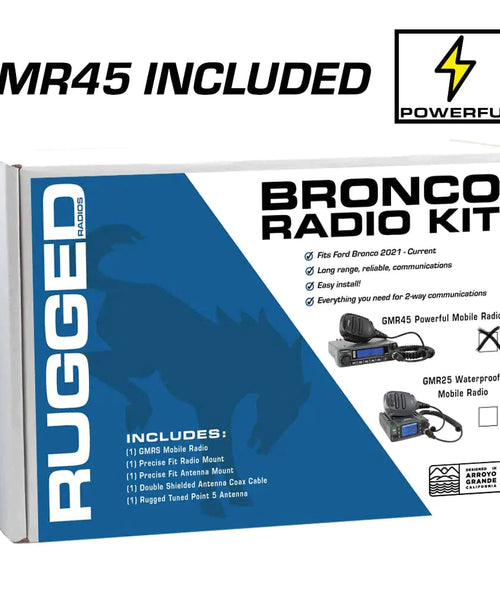 BRONCO RADIO KIT WITH GMR45 MOBILE RADIO FOR 2022 FOR BRONCO