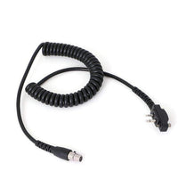 RADIO TO HEADSET COIL CORD FOR BOLT-ON 2-PIN ICOM RADIOS