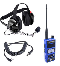 RDH 5 WATT UHF DIGITAL HANDHELD RADIO CREW CHIEF OR SPOTTER KIT WITH CARBON FIBER HEADSET