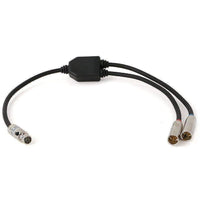 6-PIN TO DUAL 6-PIN INTERCOM AUXILIARY PORT SPLITTER CABLE