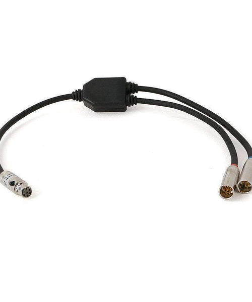 6-PIN TO DUAL 6-PIN INTERCOM AUXILIARY PORT SPLITTER CABLE