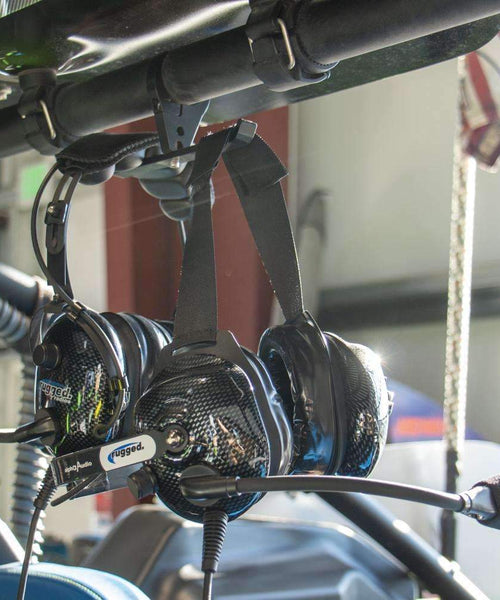 UTV DUAL HEADSET HANGER WITH BAR MOUNT (1.5")