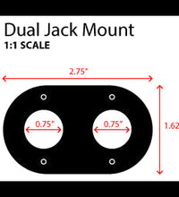 DUAL HEADSET / HELMET STX STEREO JACK FLUSH MOUNT