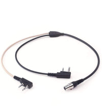 2-PIN RADIO SPLITTER FOR LISTEN ONLY AND TRANSMIT/LISTEN