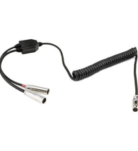 HEADSET TO 5-PIN & 5-PIN LISTEN ONLY DUAL RADIO COIL CORD CABLE