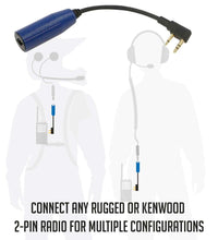 ENDURO MOTO KIT - INCLUDES HELMET KIT AND COMPACT HARNESS CABLE W/ V3 (ANALOG) HANDHELD RADIO
