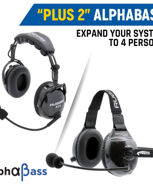 EXPAND TO 4 PLACE WITH STX STEREO ALPHABASS CARBON FIBER HEADSET