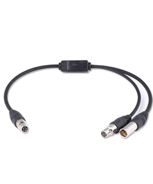 5-PIN TO 5-PIN & PUSH TO TALK (PTT) SPLITTER ADAPTER CABLE