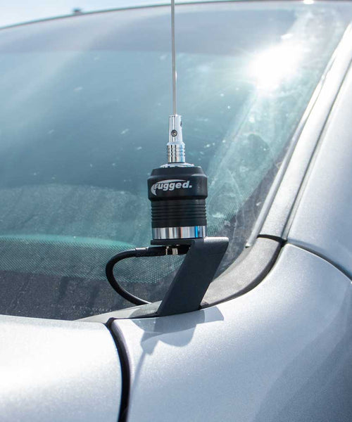 A-PILLAR ANTENNA MOUNT FORD F-SERIES CHEVY SILVERADO DODGE RAM - BOTH SIDES WITH ADAPTER PLACE