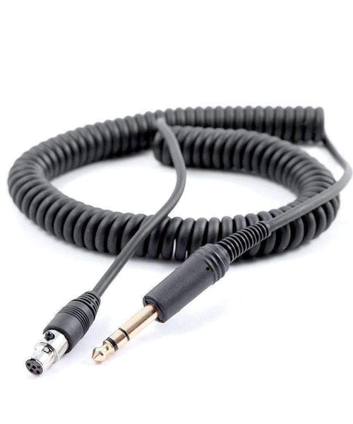 5' FOOT DAVID CLARK STYLE 1/4" HEADSET COIL CORD