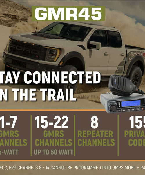 RAPTOR RADIO KIT WITH M1 PROFESSIONAL PRERUNNER - RACE MOBILE RADIO FOR 2010-PRESENT FORD RAPTOR