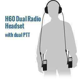 H60 DUAL RADIO BEHIND THE HEAD (BTH) HEADSET WITH DUAL PTT