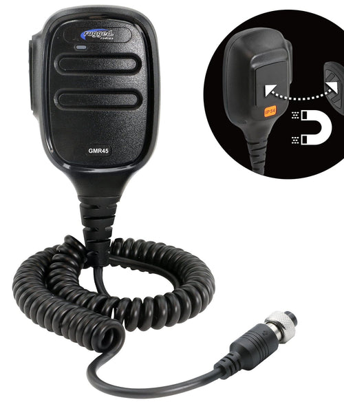 HAND MIC FOR GMR45 MOBILE RADIO WITH SCOSCHE MAGIC MOUNT