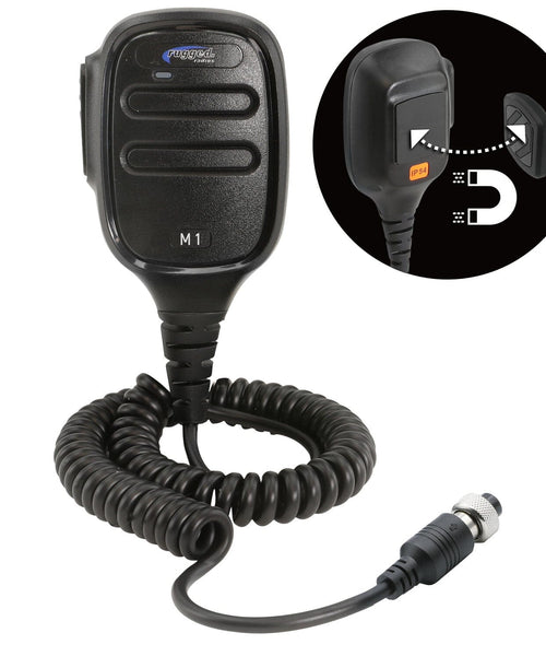 HAND MIC FOR M1 MOBILE RADIO WITH SCOSCHE MAGIC MOUNT