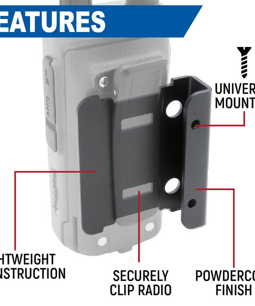 SINGLE SIDE HANDHELD RAIDO MOUNT FOR R1,GMR2,RDH16,V3,RH5R