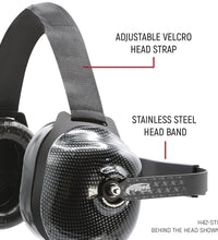 H22 STX STEREO OVER THE HEAD (OTH) HEADSET FOR STEREO INTERCOM - CARBON FIBER