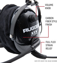 H22 STX STEREO OVER THE HEAD (OTH) HEADSET FOR STEREO INTERCOM - CARBON FIBER