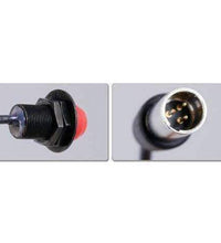 HOLE MOUNT STEERING WHEEL PUSH TO TALK (PTT) WITH COIL CORD  FOR CAR HARNESSES