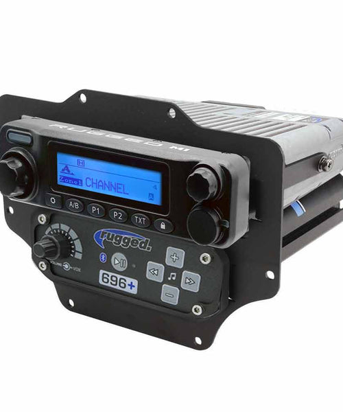 TALON HONDA - DASH MOUNT - 696 INTERCOM -G1 GMRS MOBILE RADIO AND ALPHA BASS BEHIND THE HEAD HEADSETS