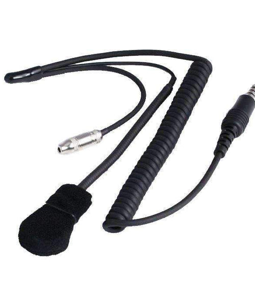 IMSA WIRED HELMET KIT WITH MIC, 3.5MM EAR BUD JACK, AND COIL CORD