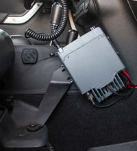 MOBILE RADIO MOUNT FOR JEEP JK AND JKU [4 DOOR ONLY] PASSENGER SIDE INTERIOR