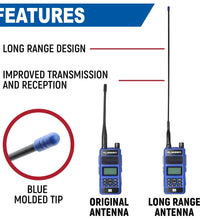 DUAL BAND LONG RANGE DUCKY ANTENNA (SMA-M)