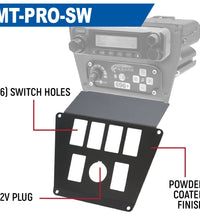 LOWER ACCESSORY PANEL FOR POLARIS RZR PRO XP, RZR TURBO R, AND RZR PRO R DASH MOUNT RADIO AND INTERCOM - SPOD TOUCH