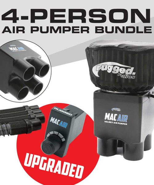 MAC AIR BUNDLE - 4 PERSON HELMET AIR PUMPER SYSTEM