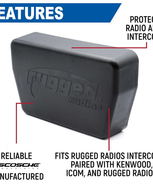 MAGNETIC RADIO AND INTERCOM COVER FOR RUGGED RADIOS MULTI MOUNT INSERT