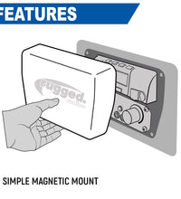 MAGNETIC RADIO AND INTERCOM COVER FOR RUGGED RADIOS MULTI MOUNT INSERT