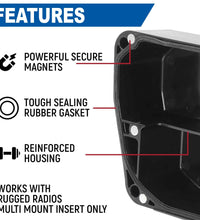 MAGNETIC RADIO AND INTERCOM COVER FOR RUGGED RADIOS MULTI MOUNT INSERT