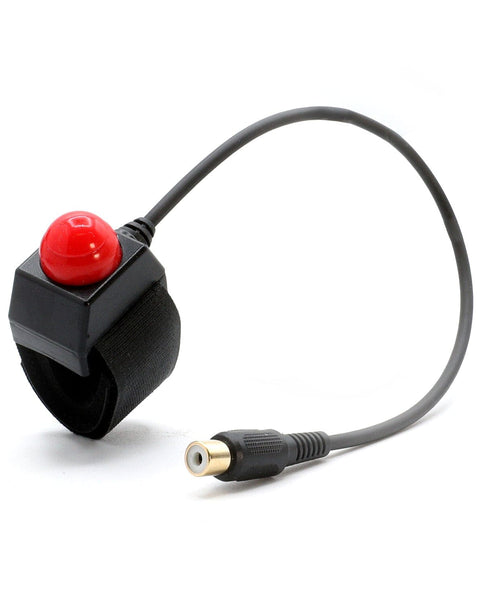 MOTORCYCLE PUSH TO TALK (PTT) VELCRO MOUNT WITH RCA CONNECTOR