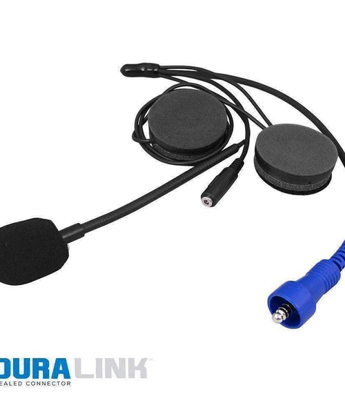 ALPHA AUDIO OFF ROAD HELMET KIT WITH SPEAKERS, MIC & 3.5MM EARBUD JACK