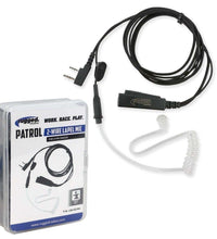 PATROL 2-WIRE LAPEL MIC WITH ACOUSTIC EAR TUBE FOR RUGGED RH5R