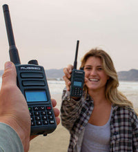 2 PACK - GMR2 HANDHELD GMRS FRS RADIO PAIR - BY RUGGED RADIOS - SAFETY ORANGE