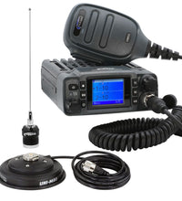 GMRS 25 WATT MOBILE RADIO KIT WITH ANTENNA AND UNI-MAG MOUNT