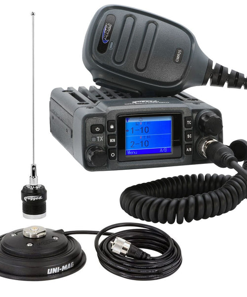 GMRS 25 WATT MOBILE RADIO KIT WITH ANTENNA AND UNI-MAG MOUNT