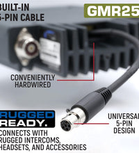 GMRS 25 WATT MOBILE RADIO KIT WITH ANTENNA AND UNI-MAG MOUNT