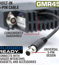 GMRS 45 WATT MOBILE RADIO KIT WITH ANTENNA AND UNI-MAG MOUNT