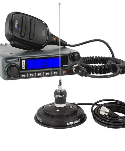 GMRS 45 WATT MOBILE RADIO KIT WITH ANTENNA AND UNI-MAG MOUNT