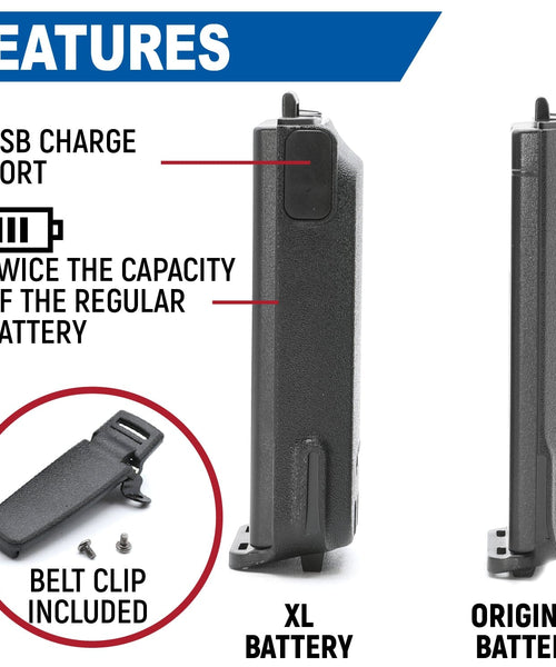 RDH-16 HANDHELD RADIO HIGH CAPACITY BATTERY