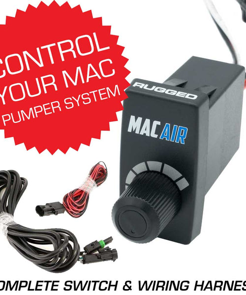 ROCKER SWITCH VARIABLE SPEED CONTROLLER (VSC) FOR MAC HELMET AIR PUMPER - COMPLETE SWITCH & WIRING HARNESS