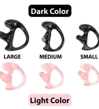 RUBBER EAR MOLD BUDS FOR ACOUSTIC TUBES (BLACK-RIGHT SIDE)