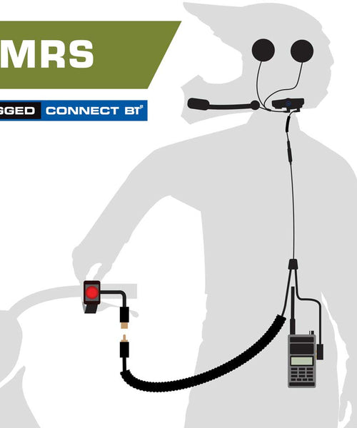 CONNECT BT2 MOTO KIT WITH GMR2 RADIO - BLUETOOTH HEADSET SUPER SPORT HARNESS AND HANDLEBAR PUSH-TO-TALK